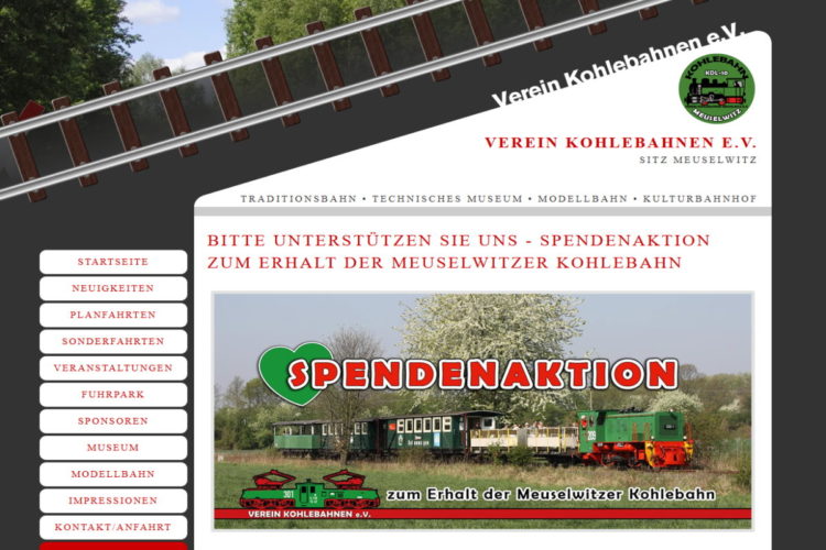 Verein Kohlebahnen e.V.  –  Meuselwitz